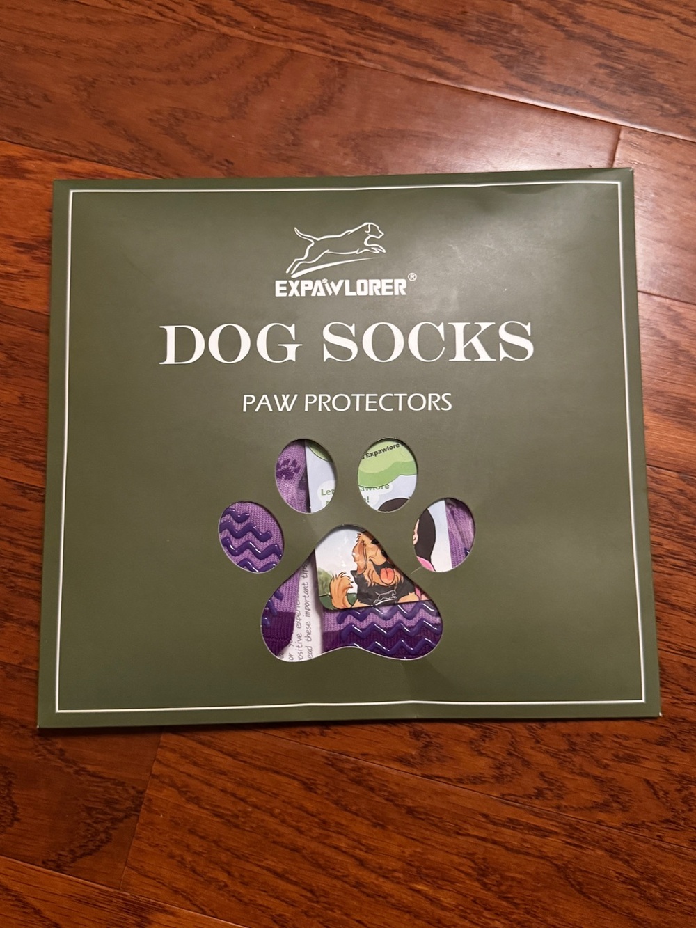 Expawlorer | NWT Dog Socks Paw Protectors 6 Socks/Hook & Loop Straps Size Medium